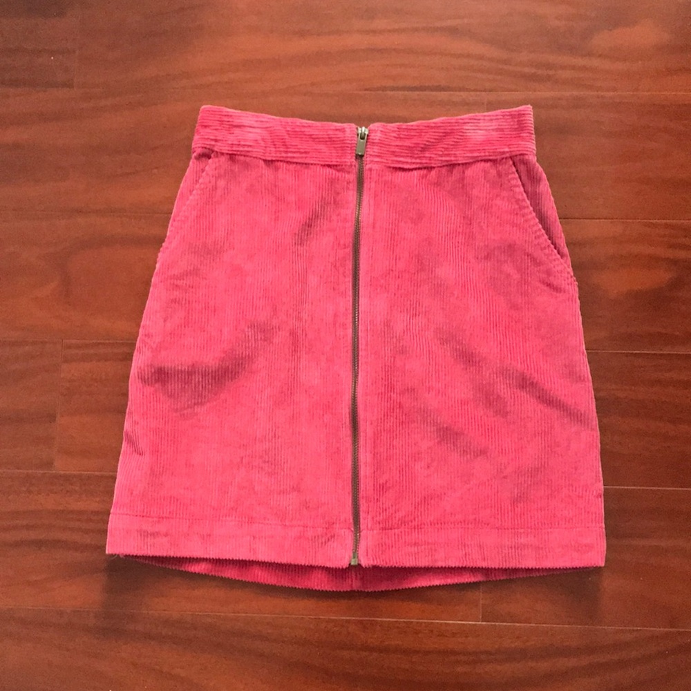 Corduroy miniskirt
